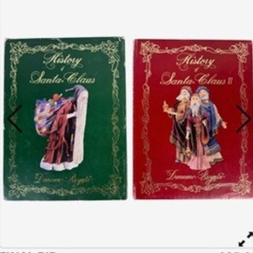 Duncan Royale History‎ of Santa Claus I & II Vintage Hardcover Book Set